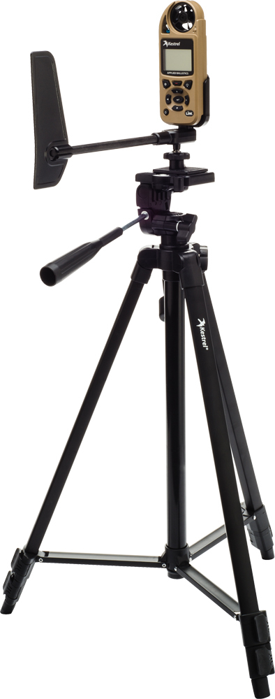 With the LiNK system, you can set up the weather meter separate from your shooting position. This wind vane mount tracks current wind direction.
