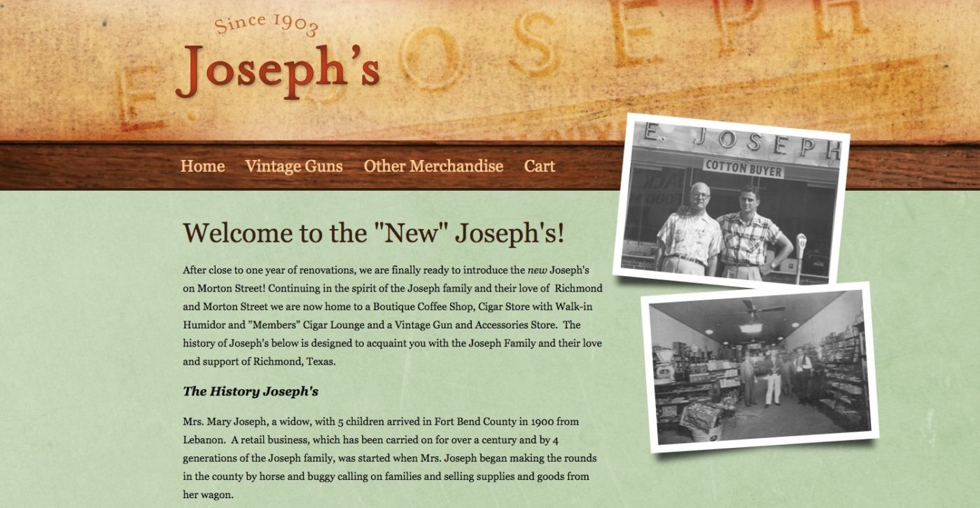 Joseph Vintage Gun website f4159788da6a13a05c7755e7e3b29890