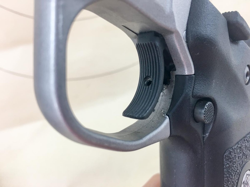 The trigger is excellent and includes an overtravel adjustment screw.