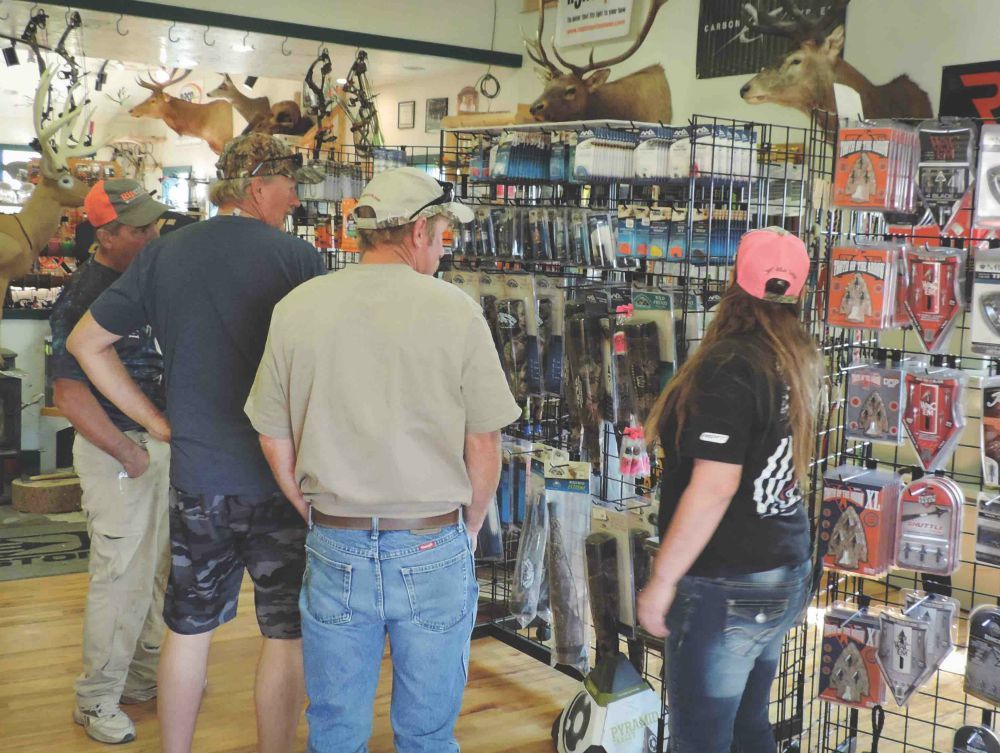 Archery shop customers