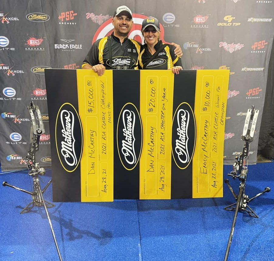Dan and Emily Mc Carthy winning pic