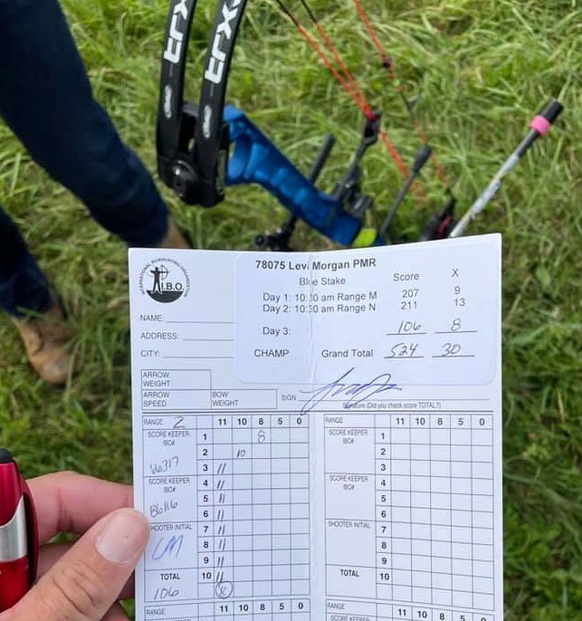 Levi Morgan score sheet