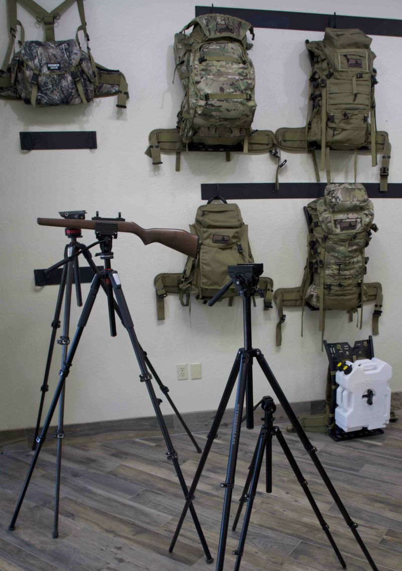 Outdoorsmans tripods and packs