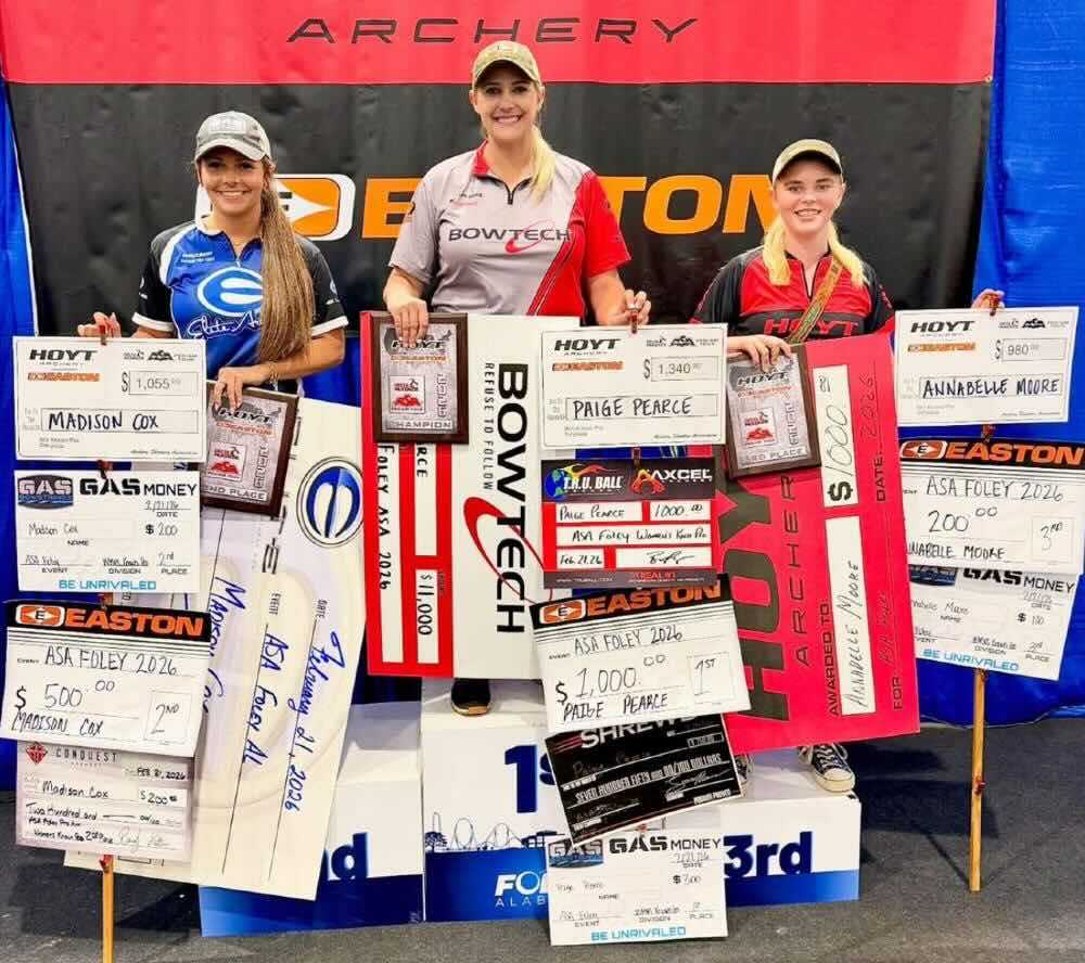 Paige Pearce on the podium