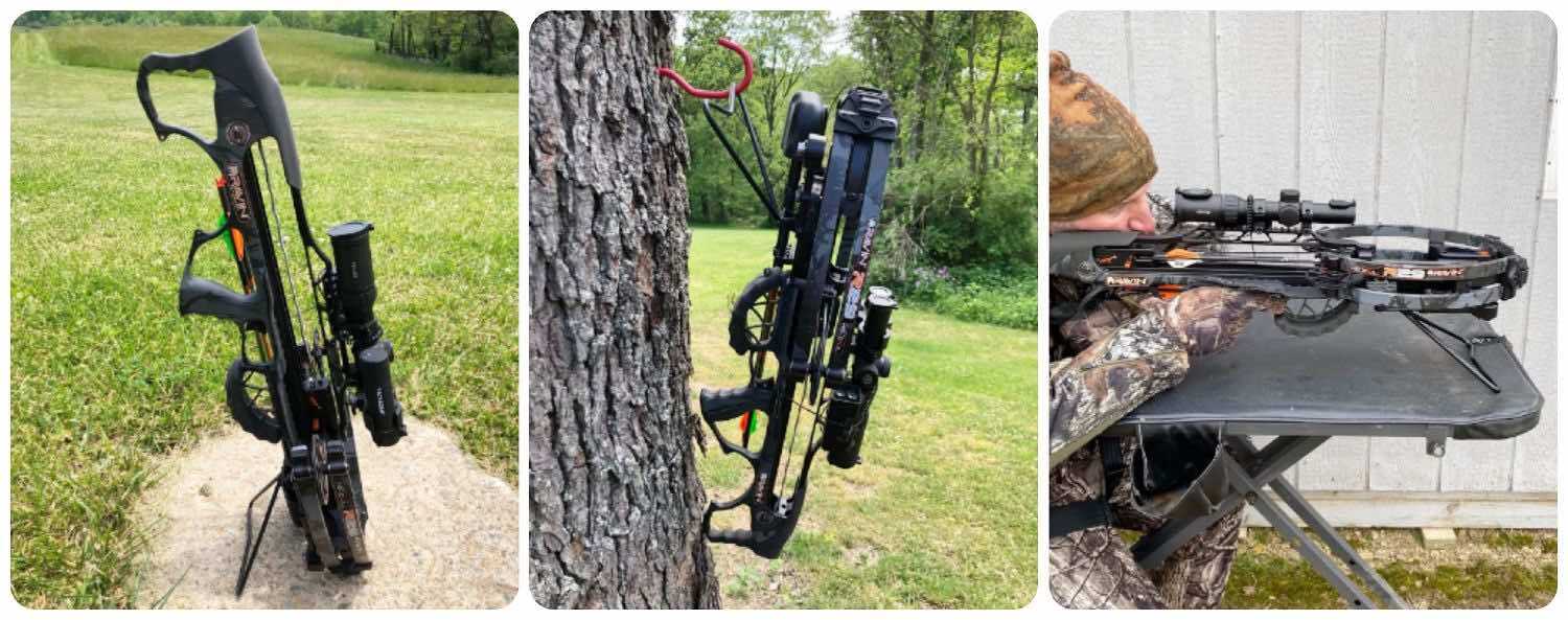 Crossbow kickstand collage