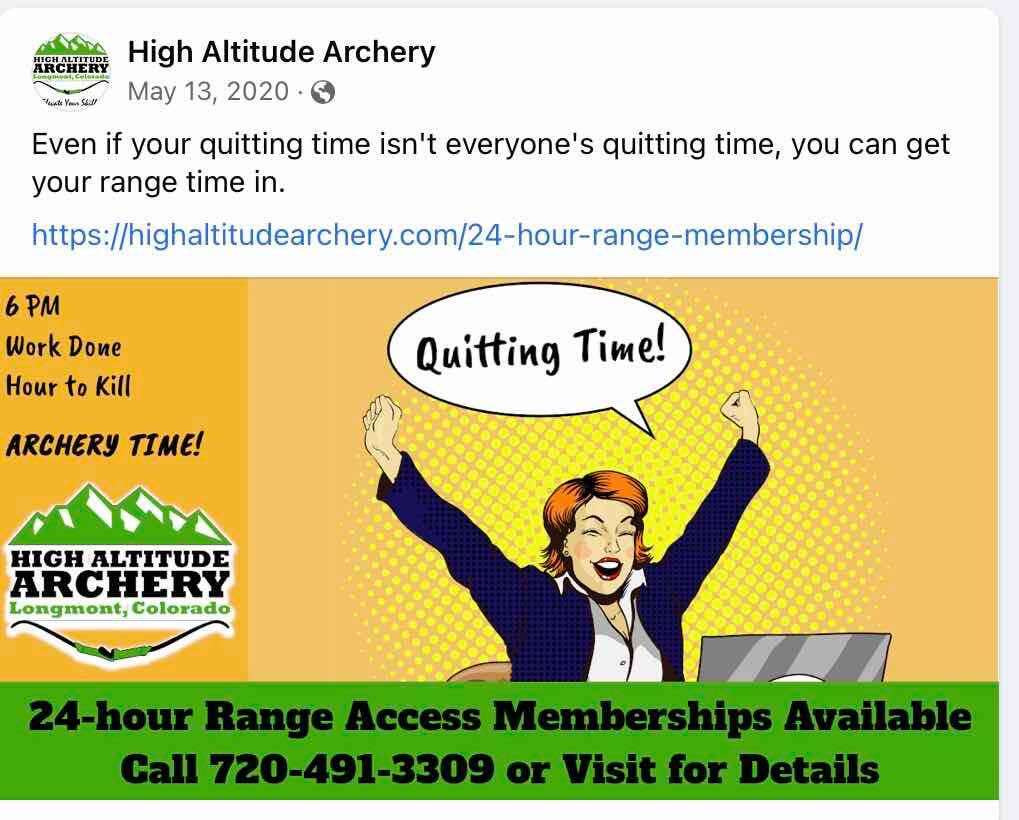 Resize How is it doing High Altitude Archery