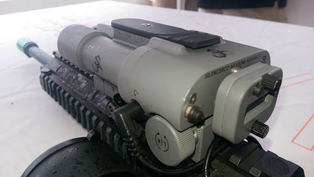 The Radius is the first product from SilencerCo's new SWR division. Billed as the first rail-mounted rangefinder, the Radius is able to accurately range targets out to one mile. It uses a built in laser to help the user offset through a scope in order to home in on distant targets. The unit also incorporates a built-in IR laser. SilencerCo expects an MSRP of $999.