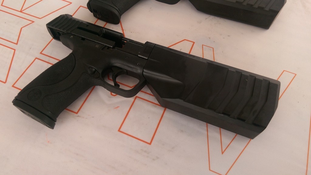 Going WAY outside the box, SilencerCo is building what it says is the first commercially-available integrally-suppressed pistol on the market. Still well within the prototype phase, the Maxim9 "is quiet and functional now, and we'll make it as awesome as it can be," SilencerCo says. The Maxim9 is intended to be a "duty grade" pistol for everyday use and will be released sometime in 2016.