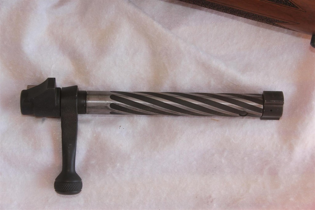 The bolt handle has been re-engineered to change the angle of the bolt slightly, which provides proper clearance for people who have large hands or when wearing gloves.