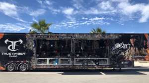 True Timber Camouflage hauler at Daytona 500