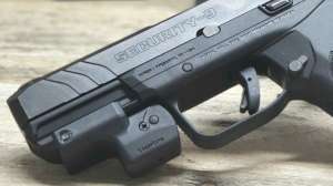 Laser Lyte Laser Sight Trainer on Ruger pistol