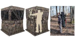 Browning Envy hunting blind collage