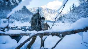 Cordura pack in snow