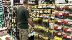 Retail Store Shelves Trim Your Stock photo Clemons