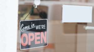 We are open sign
