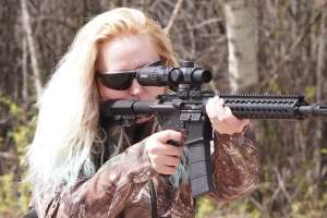Bushmaster Minimalist The author found the Minimalist SD mounted naturally and comfortably to her shoulder and generated minimal recoil 190104 133155