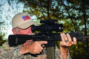 Sightmark Wraith night vision optic on AR rifle Photo by Guy Sagi f4159788da6a13a05c7755e7e3b29890
