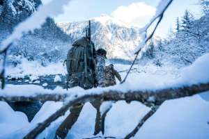 Cordura pack in snow