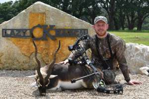 Darron with blackbuck