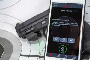 Mantis X10 phone app and firearm
