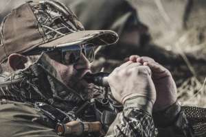 Oakley in duck blind