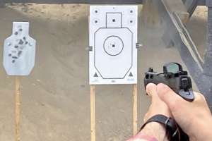 Sig Sauer Electro Optics on pistol photo by Clemons