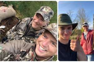 Collage national hunt and fish day archery business