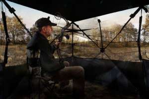 Primos in ground blind